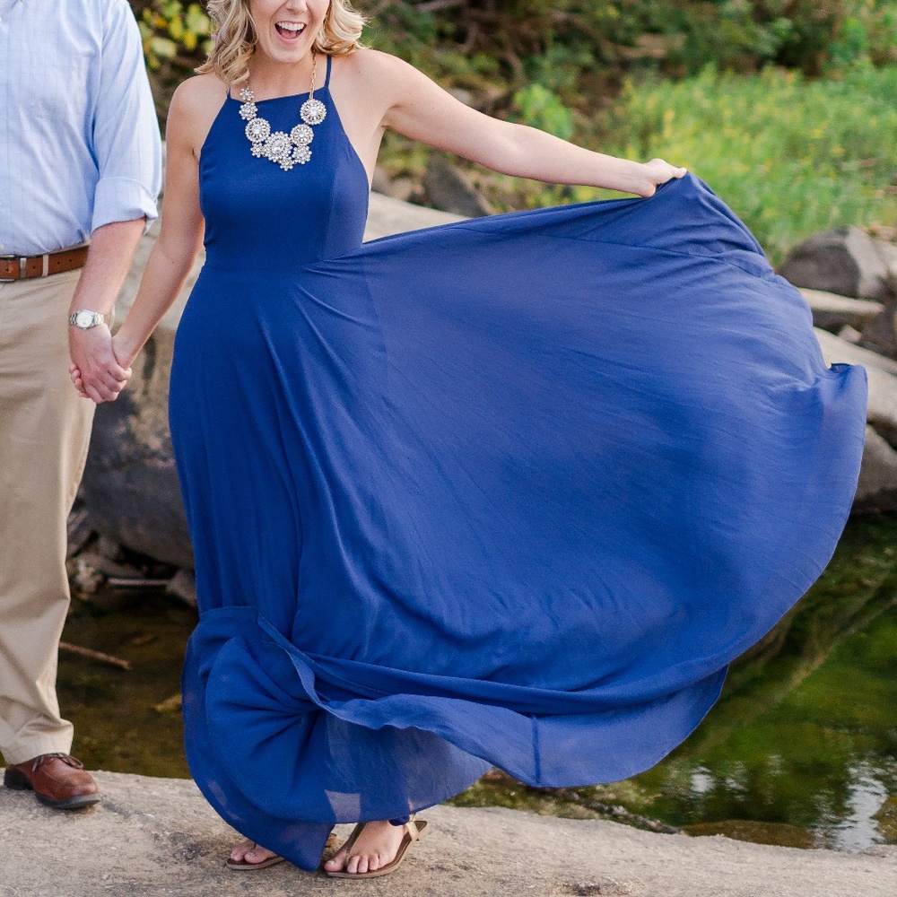 Lulus Mythical Kind of Love Dress in Navy